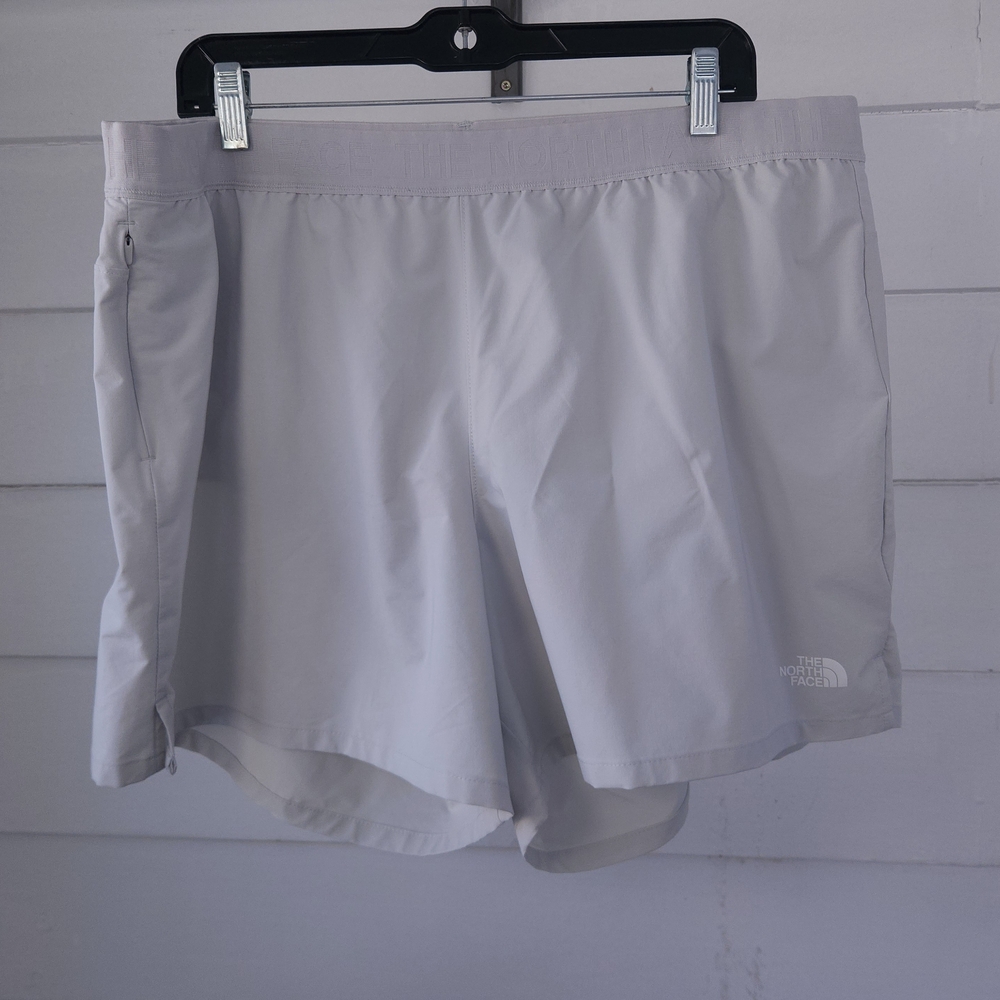 The North Face Women's Wander Shorts XXL Gray FlashDry Liner Zip Pocket